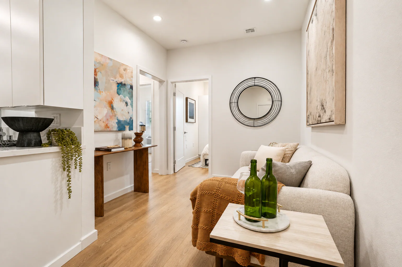 Modern living space at Haven on Orange